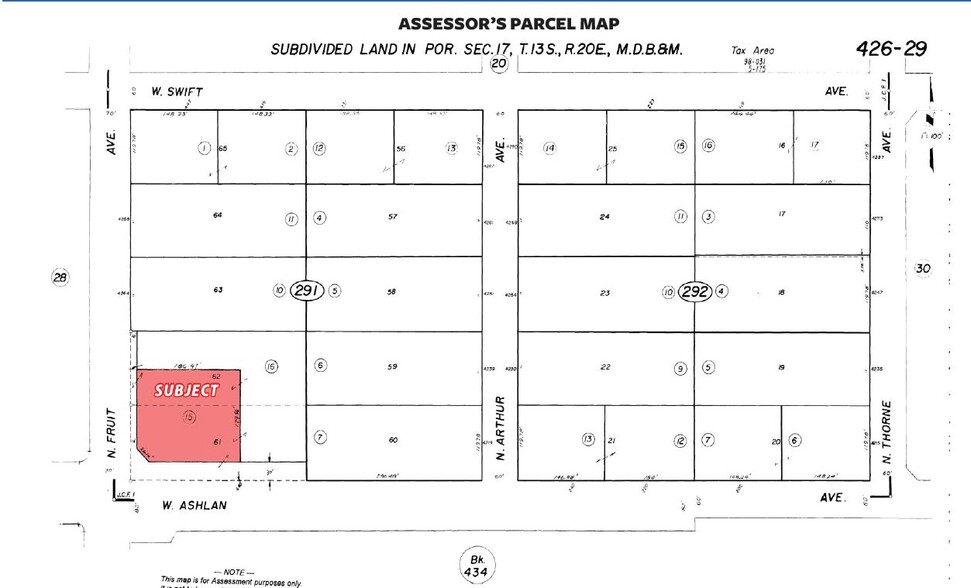 Ashlan, Fresno, CA à louer - Plan cadastral – Image 3 sur 3