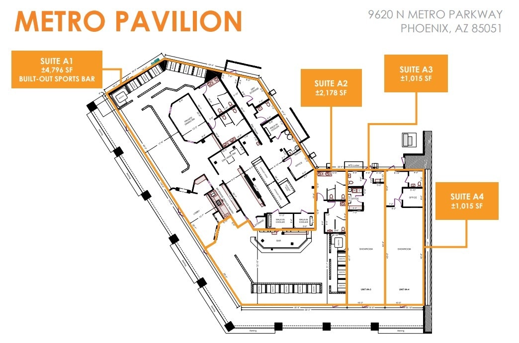 9620 N Metro Pky W, Phoenix, AZ à louer Plan de site– Image 1 sur 1