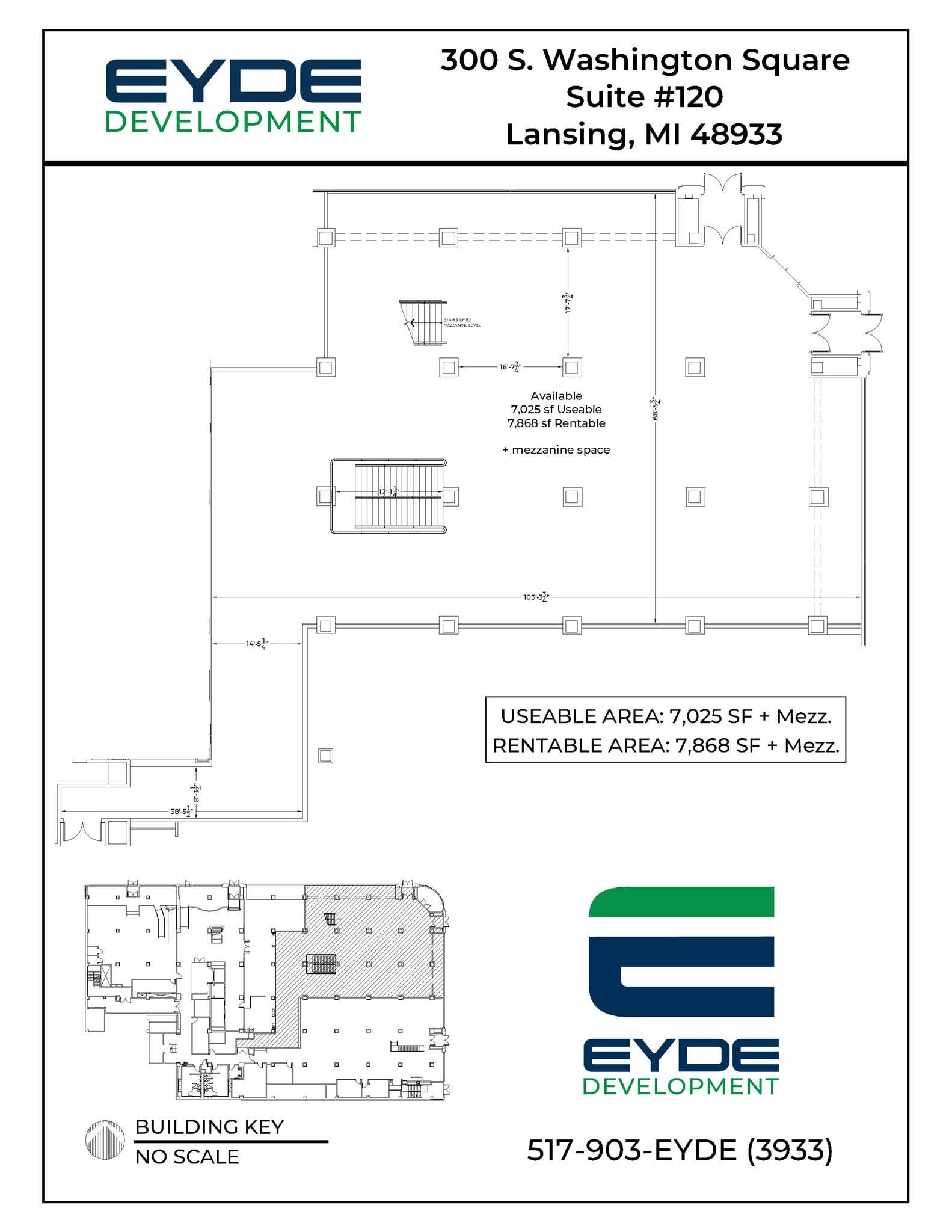 300 S Washington Sq, Lansing, MI à louer Plan de site– Image 1 sur 1