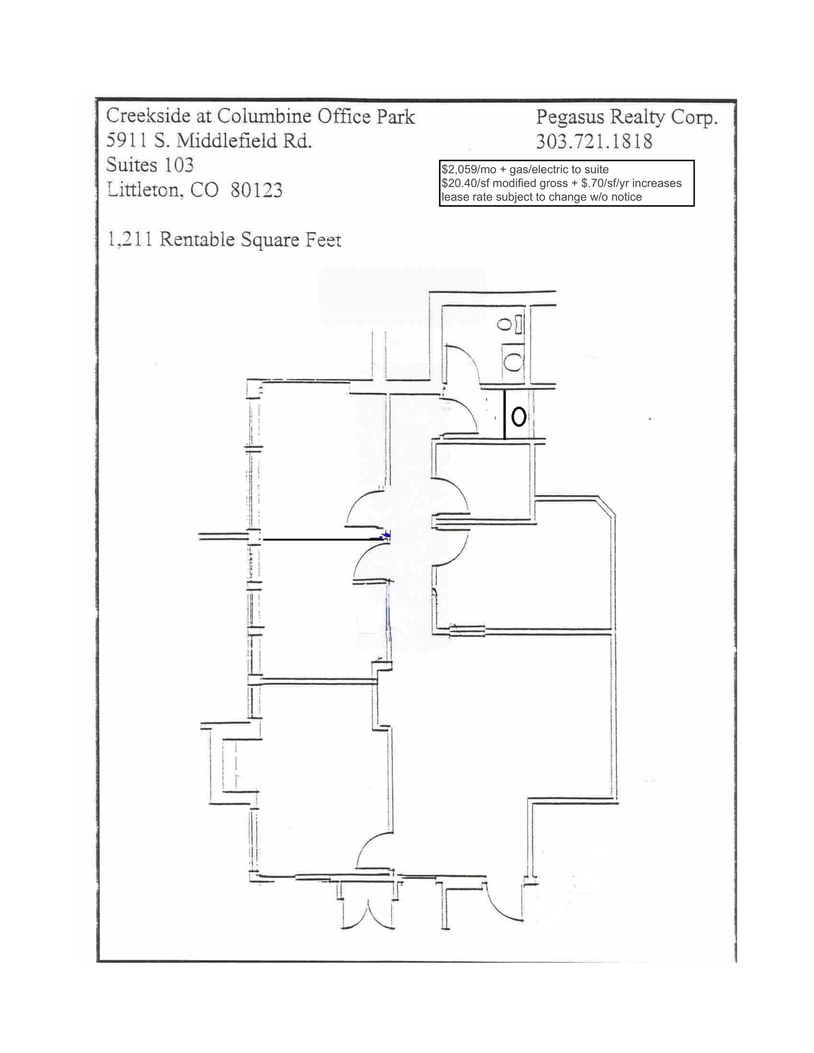 5901-5961 S Middlefield Rd, Littleton, CO à louer Plan d’étage– Image 1 sur 1