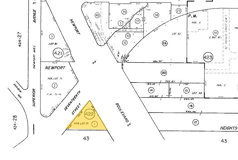 105 17th St, Costa Mesa, CA à vendre - Plan cadastral – Image 3 sur 3