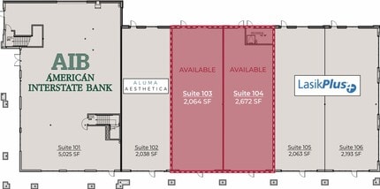 3404-3636 N 156th St, Omaha, NE à louer Plan d’étage– Image 1 sur 5