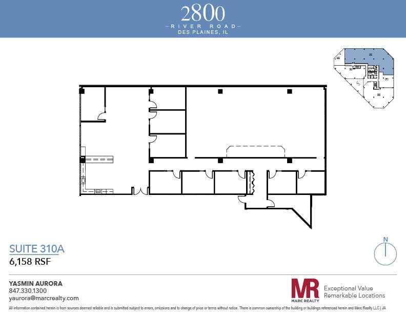 2800 S River Rd, Des Plaines, IL à louer Plan d’étage– Image 1 sur 1