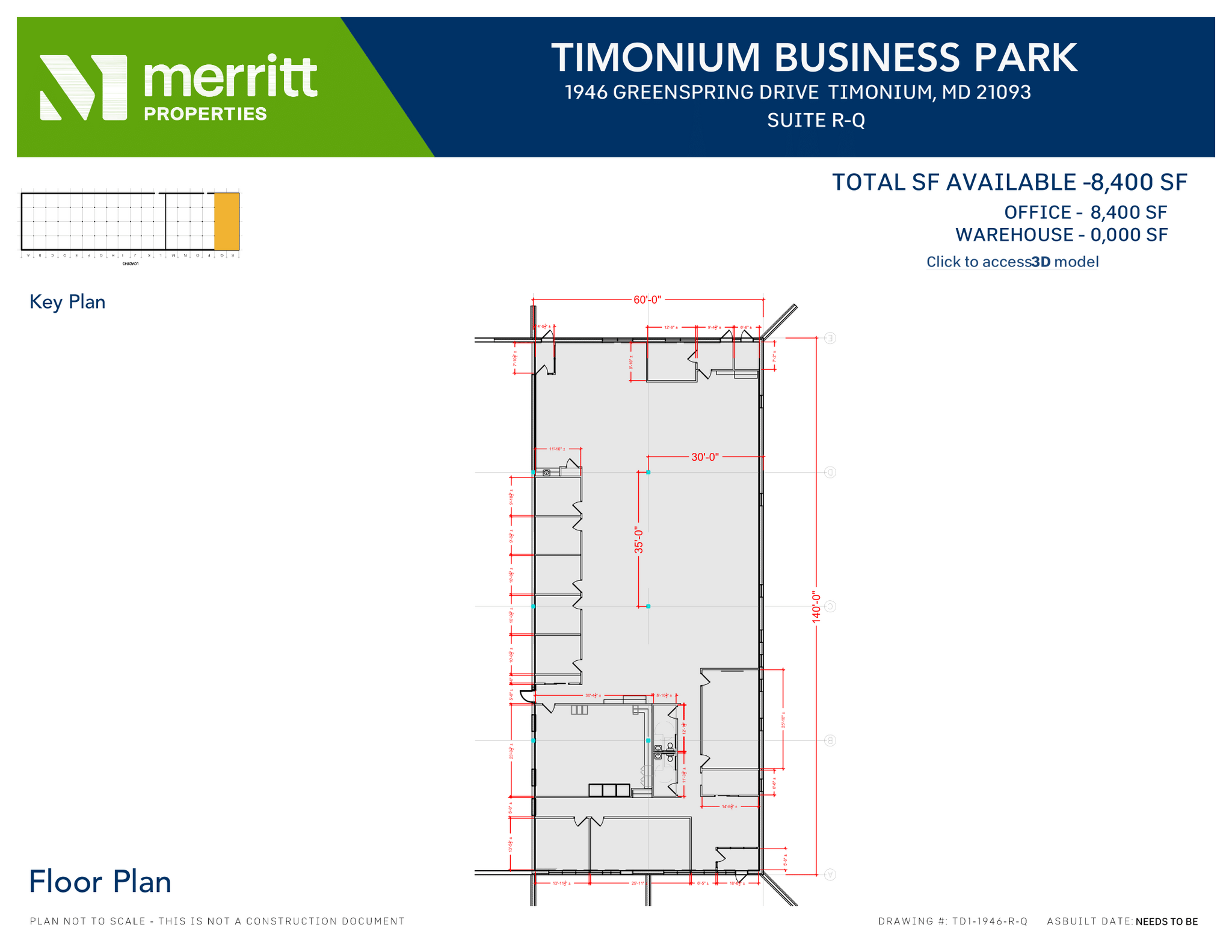 1940-1946 Greenspring Dr, Timonium, MD à louer Plan d’étage– Image 1 sur 1