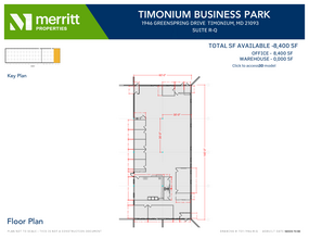 1940-1946 Greenspring Dr, Timonium, MD à louer Plan d’étage– Image 1 sur 1