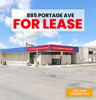 Plus de détails pour 885 Portage Av, Winnipeg, MB - Bureau/Local commercial à louer