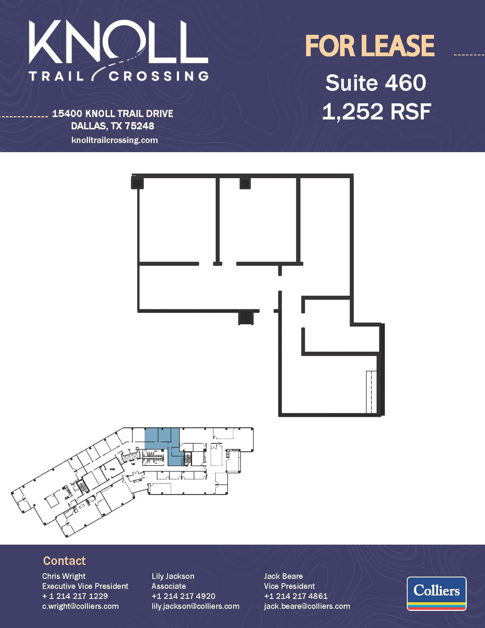 15400 Knoll Trail Dr, Dallas, TX à louer Plan d’étage– Image 1 sur 1