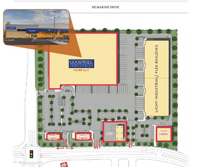 5950 NE 122nd, Portland, OR à louer - Plan de site – Image 1 sur 1