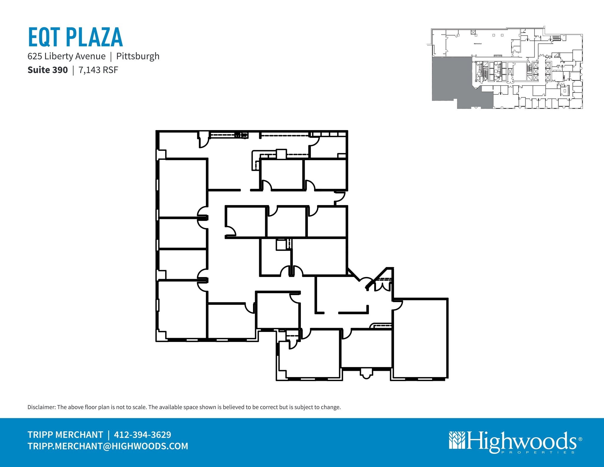 625 Liberty Ave, Pittsburgh, PA à louer Plan de site– Image 1 sur 1