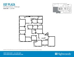 625 Liberty Ave, Pittsburgh, PA à louer Plan de site– Image 1 sur 1