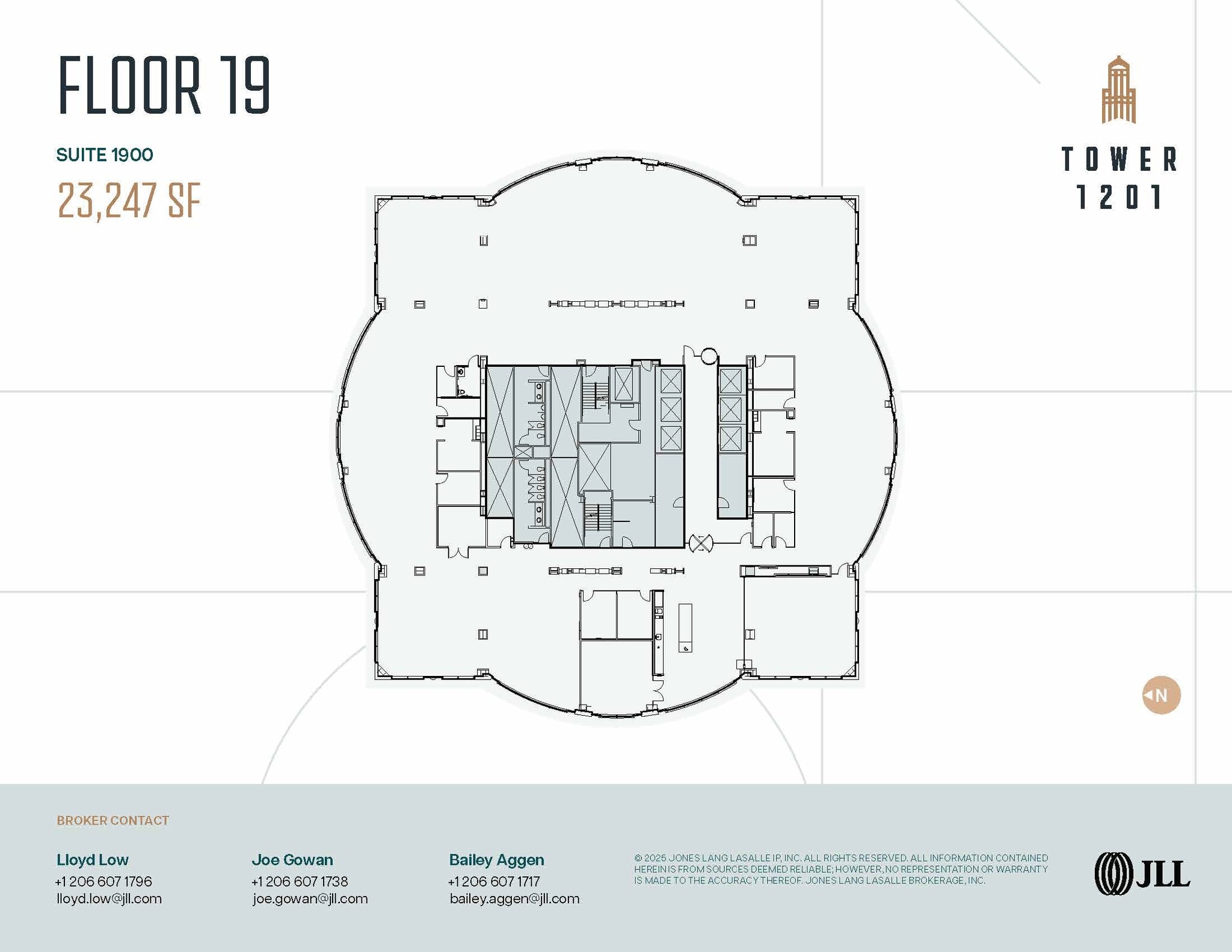 1201 3rd Ave, Seattle, WA à louer Plan d’étage– Image 1 sur 1