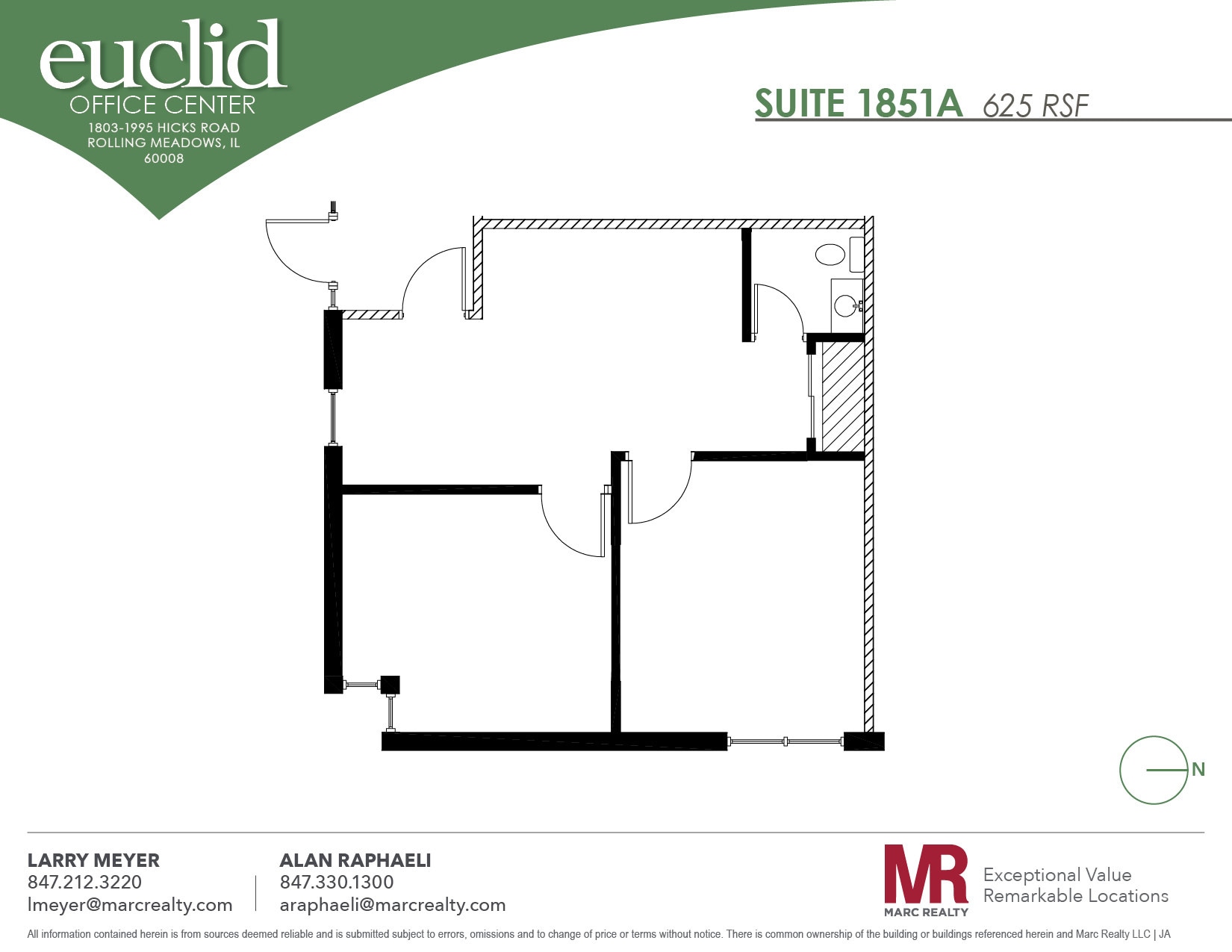 1803 Hicks Rd, Rolling Meadows, IL à louer Plan d’étage– Image 1 sur 1