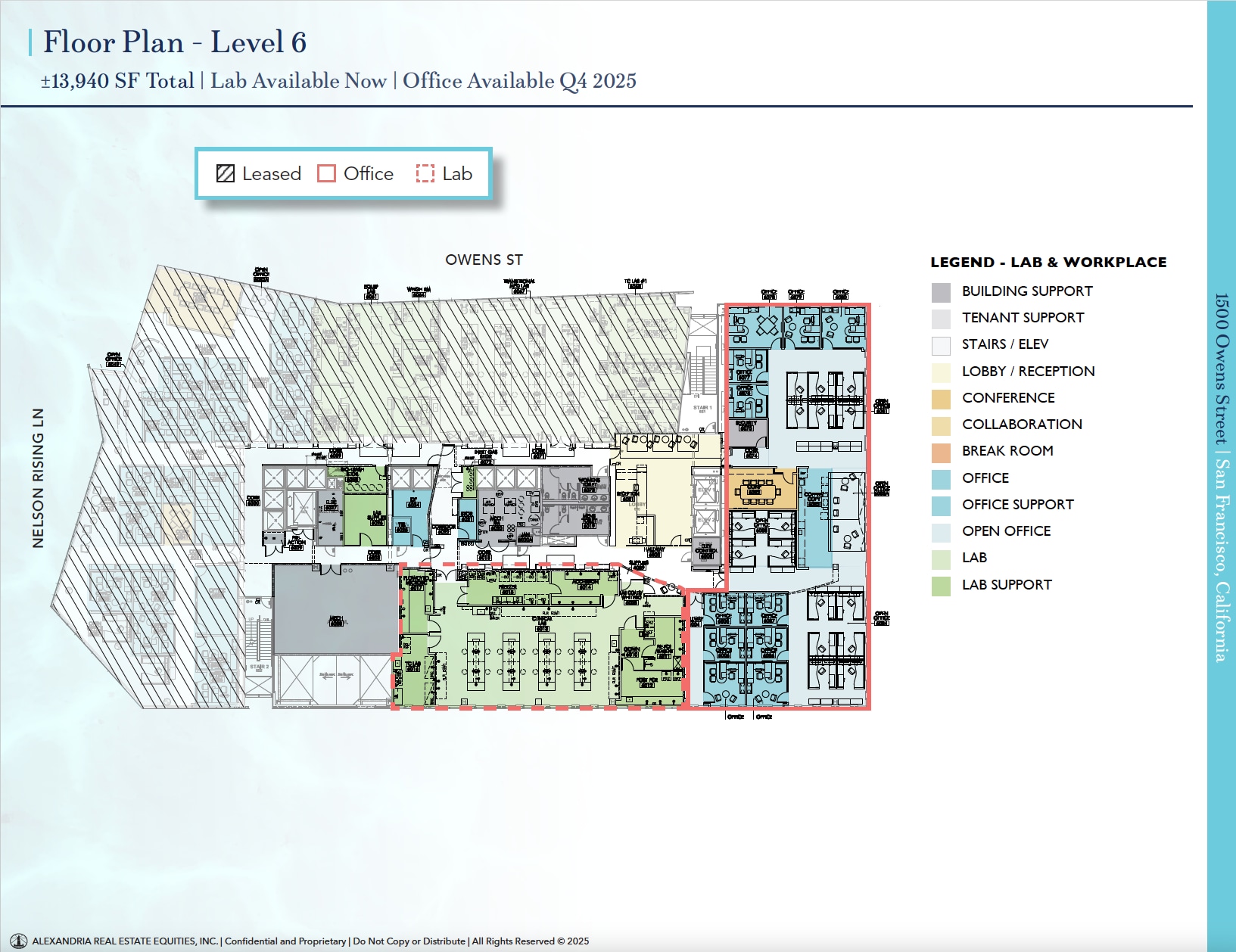 1500 Owens St, San Francisco, CA à louer Plan d’étage– Image 1 sur 1