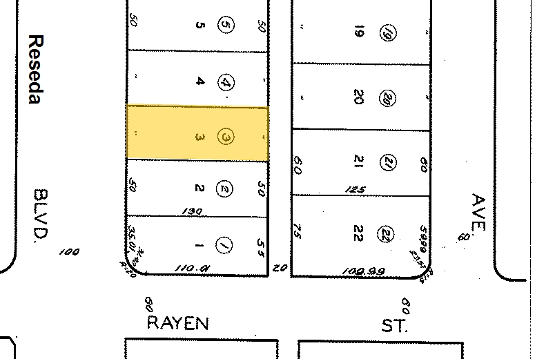 8912-8914 Reseda Blvd, Northridge, CA à louer - Plan cadastral – Image 3 sur 7