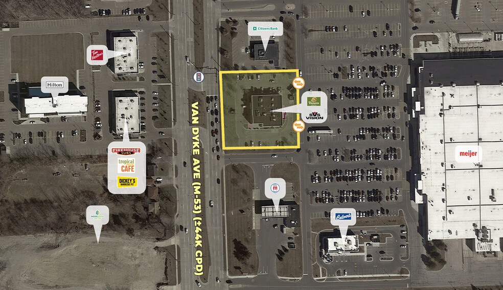 36808-36824 Van Dyke Ave, Sterling Heights, MI à louer - Aérien – Image 3 sur 4