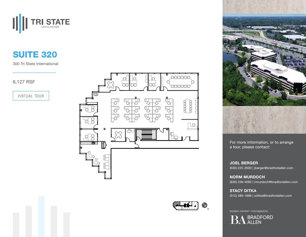 300 Tri State International, Lincolnshire, IL à louer Plan d’étage– Image 1 sur 1