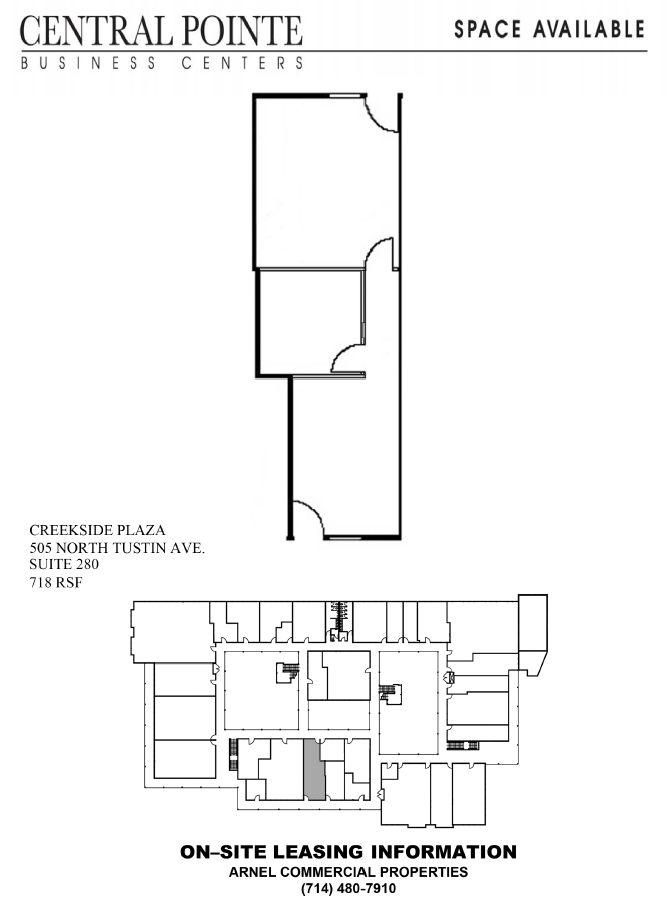 505 N Tustin Ave, Santa Ana, CA à louer Plan d’étage– Image 1 sur 1