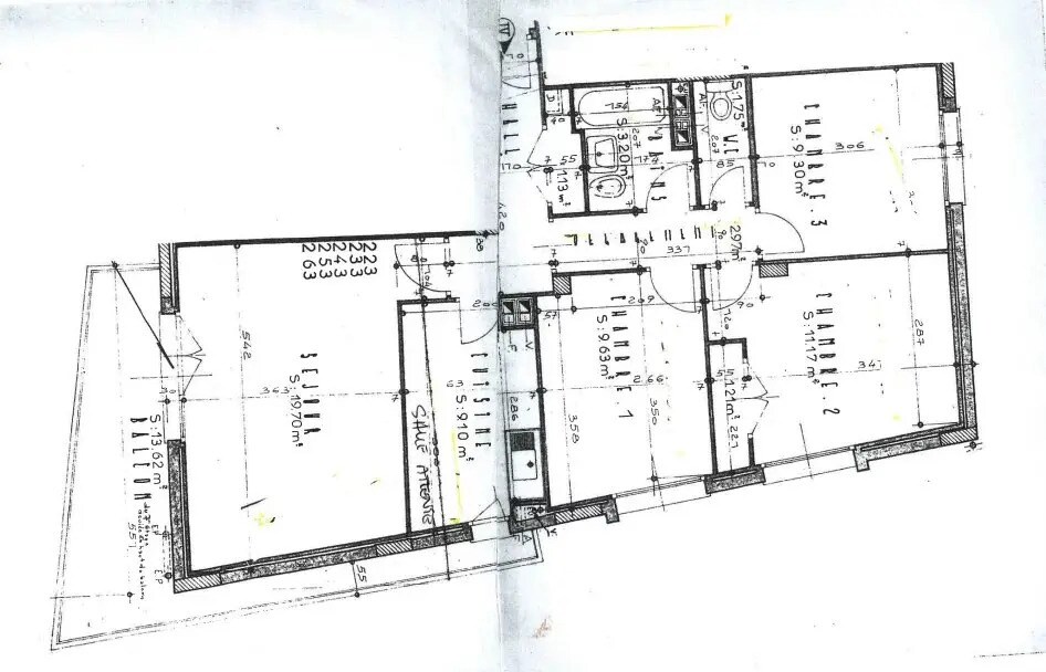 Bureau dans Nice à vendre Plan d’étage– Image 1 sur 2