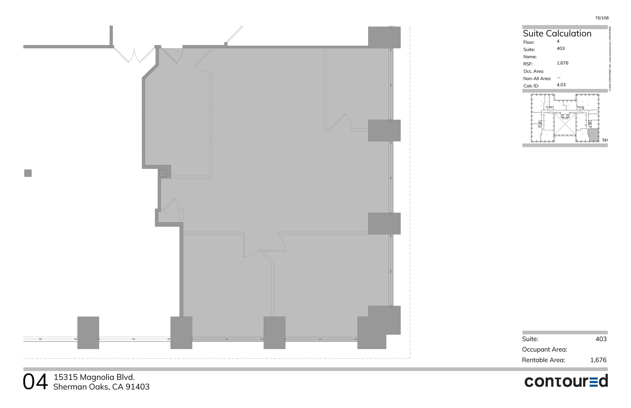 15315 Magnolia Blvd, Sherman Oaks, CA à louer Plan de site– Image 1 sur 1