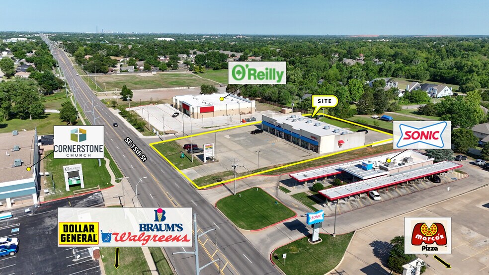 9903 SE 15th St, Oklahoma City, OK à louer - Aérien – Image 2 sur 5