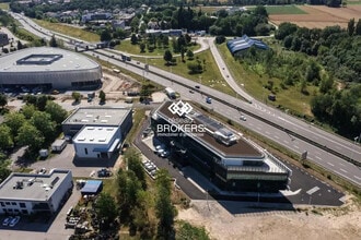 Archamps, HS - Vue aérienne vue de carte