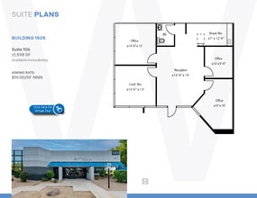 1575 W University Dr, Tempe, AZ à louer Plan d’étage– Image 1 sur 7