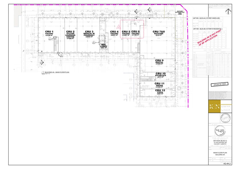 151-181 Skyview Bay NE, Calgary, AB à louer - Plan de site – Image 2 sur 5