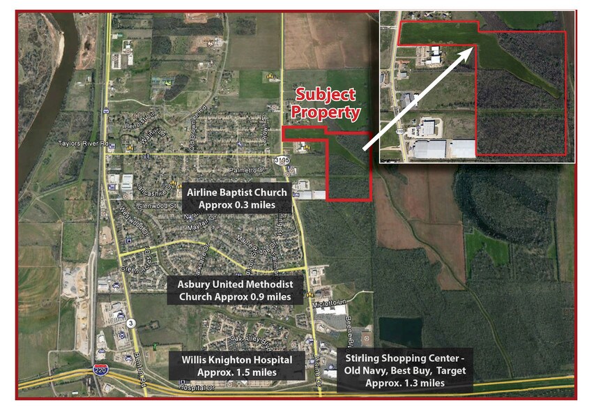 73 Acres Airline Dr Dr, Bossier City, LA à vendre - Autre – Image 1 sur 1