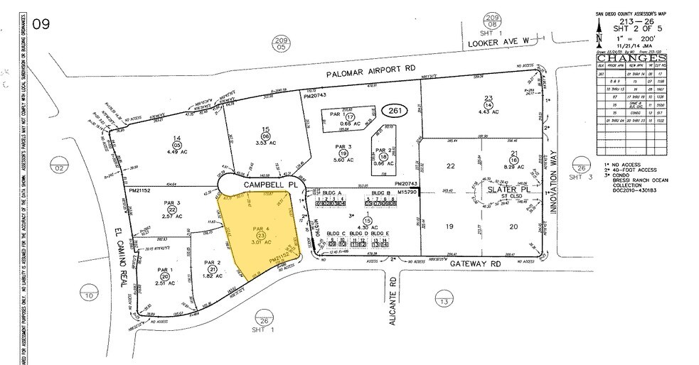 2508 Gateway Rd, Carlsbad, CA à louer - Plan cadastral – Image 2 sur 9