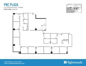 301 Fayetteville St, Raleigh, NC à louer Plan d’étage– Image 1 sur 1