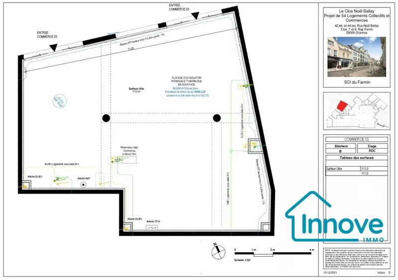Local commercial dans Chartres à vendre Plan d’étage– Image 1 sur 5