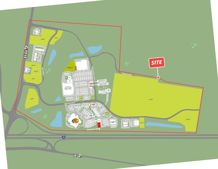 23000 Town Center Ave, Spanish Fort, AL à vendre - Plan de site – Image 3 sur 13