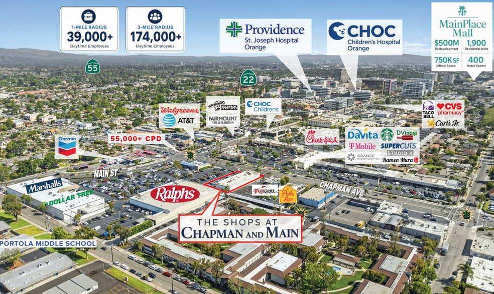 1437-1449 W Chapman Ave, Orange, CA à vendre - Photo de l’immeuble – Image 2 sur 4