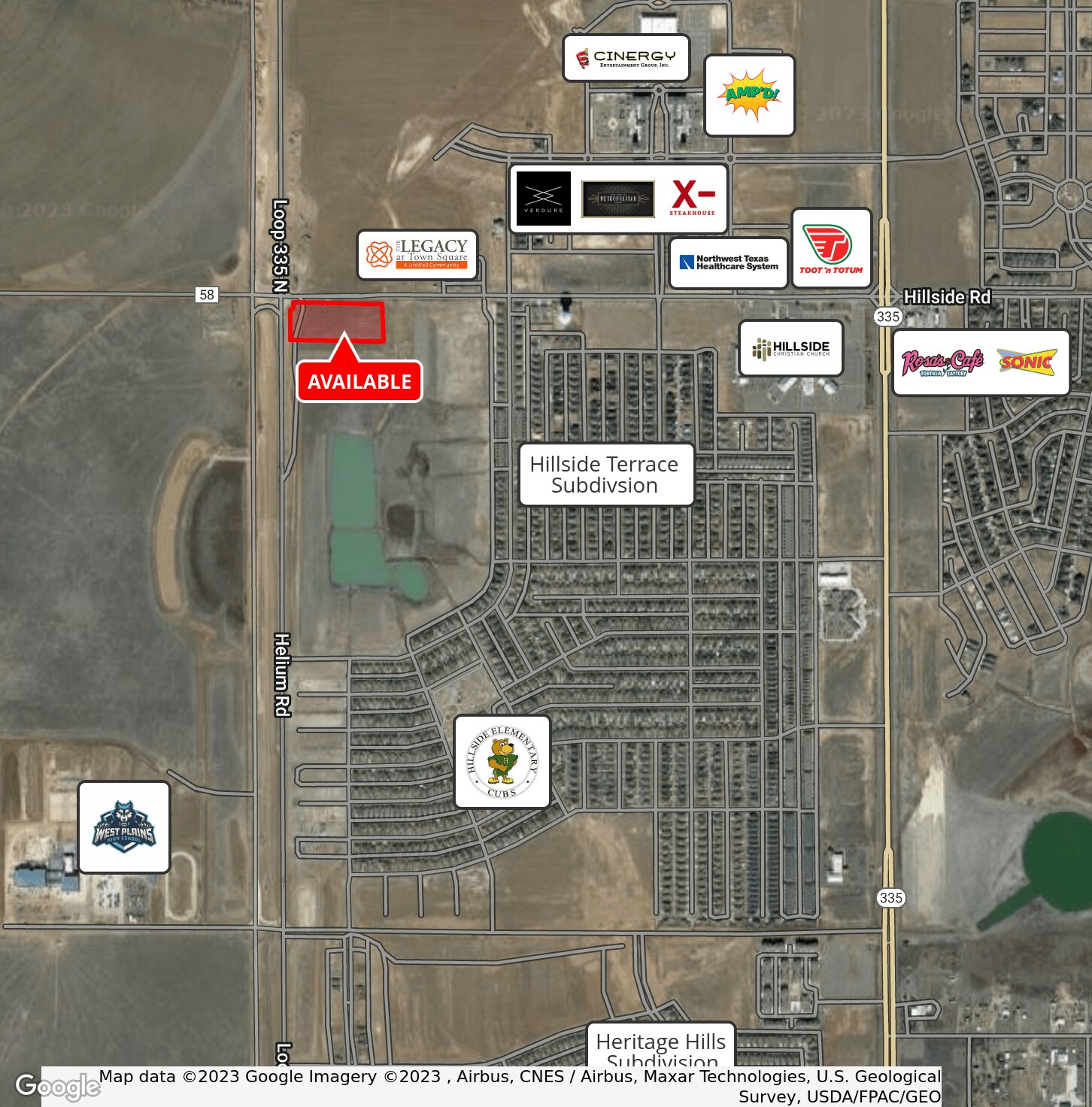 SEC Hillside & New Loop 335, Amarillo, TX à vendre Photo principale– Image 1 sur 3