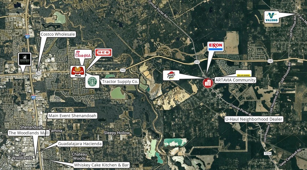 FM 1314 Frontage, Conroe, TX à vendre - Aérien – Image 3 sur 9