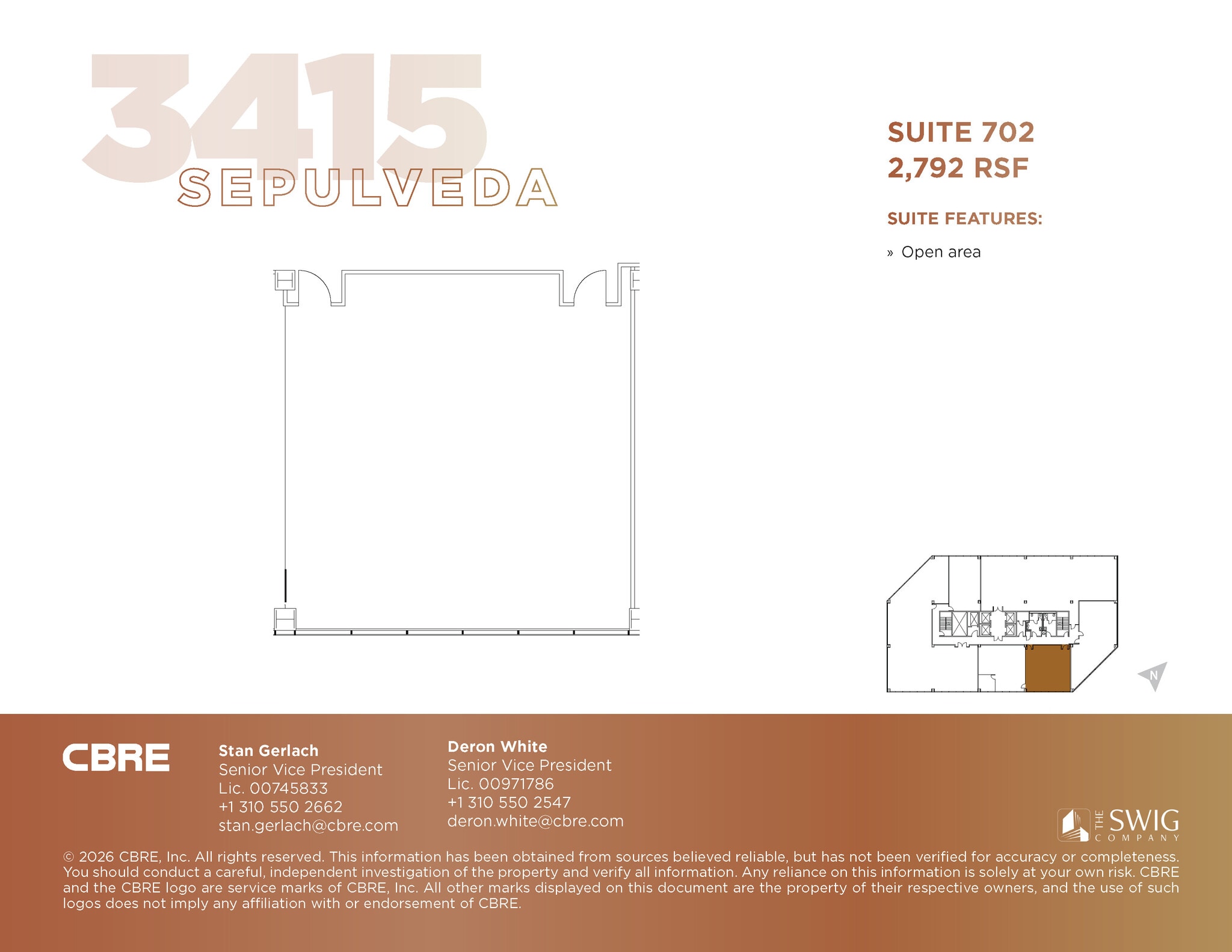3415 S sepulveda Blvd, Los Angeles, CA à louer Plan d’étage– Image 1 sur 1