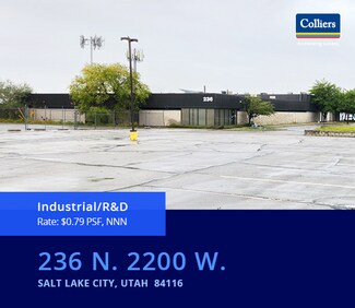 Plus de détails pour 236 N 2200 W, Salt Lake City, UT - Industriel/Logistique à louer