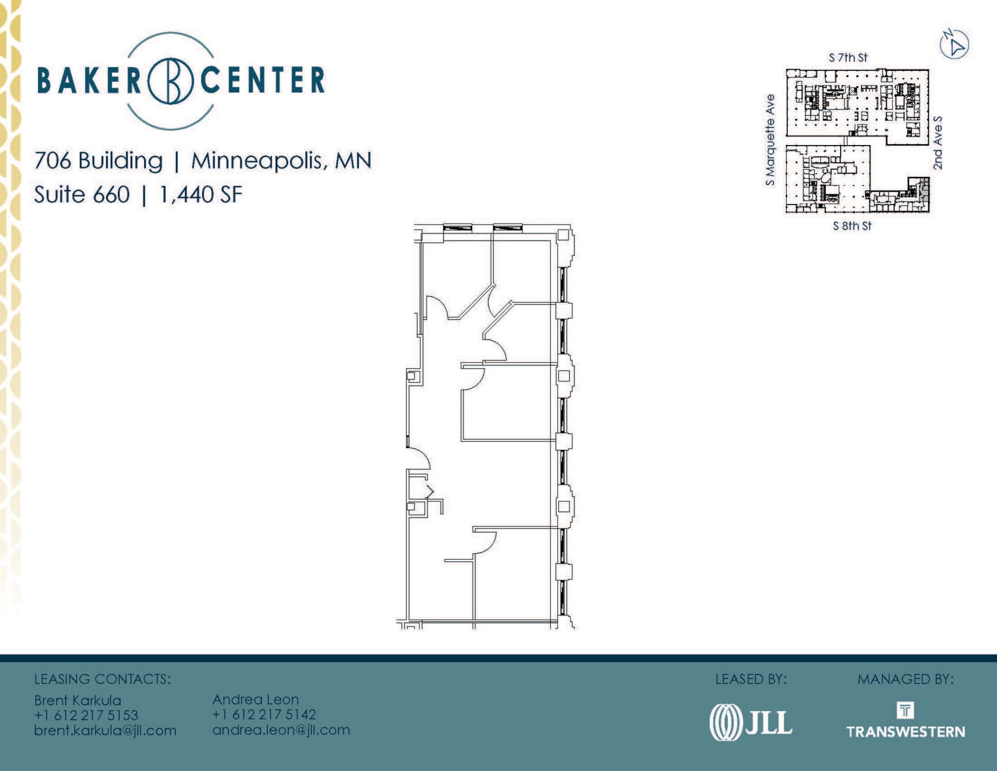733 Marquette Ave, Minneapolis, MN à louer Plan d’étage– Image 1 sur 1