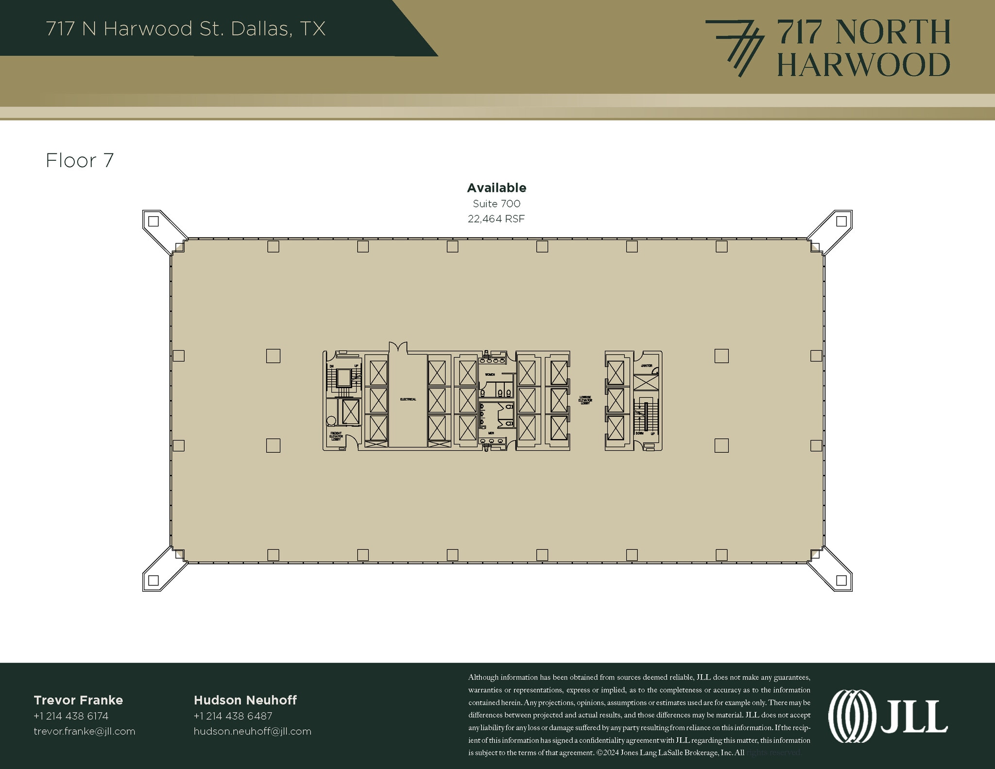 717 N Harwood St, Dallas, TX à louer Plan d’étage– Image 1 sur 1
