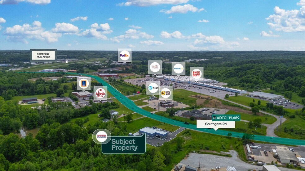 61370 Southgate Rd, Cambridge, OH à vendre - Aérien – Image 2 sur 3