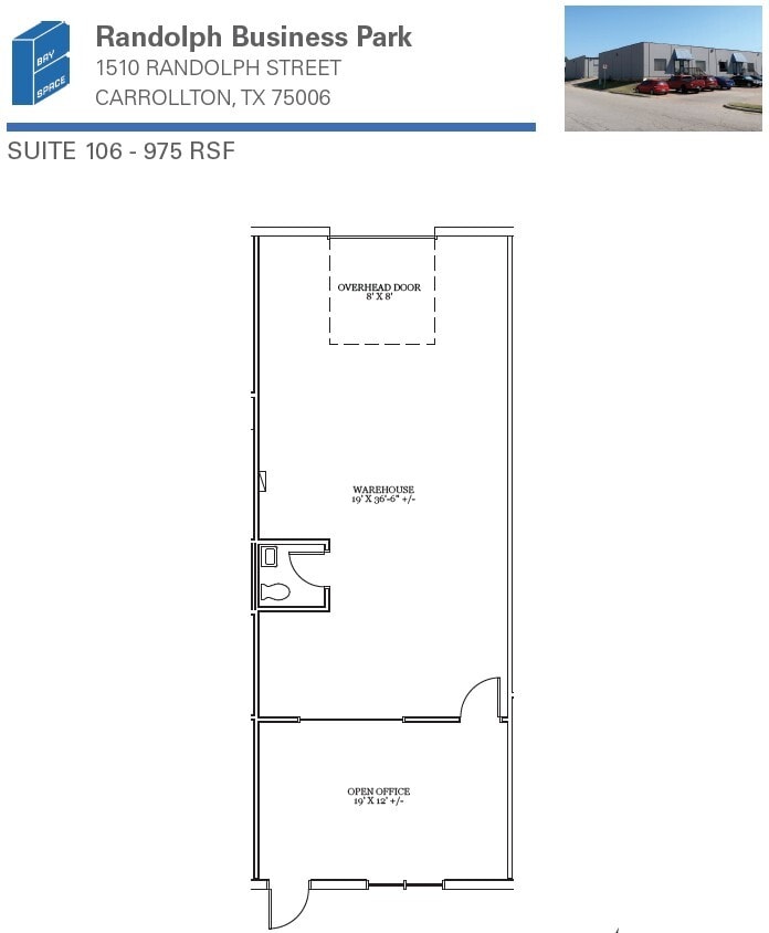 1510 Randolph St, Carrollton, TX à louer Plan d’étage– Image 1 sur 1