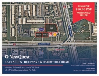 Plus de détails pour NWC Beltway 8 & Hardy Rd, Houston, TX - Terrain à vendre