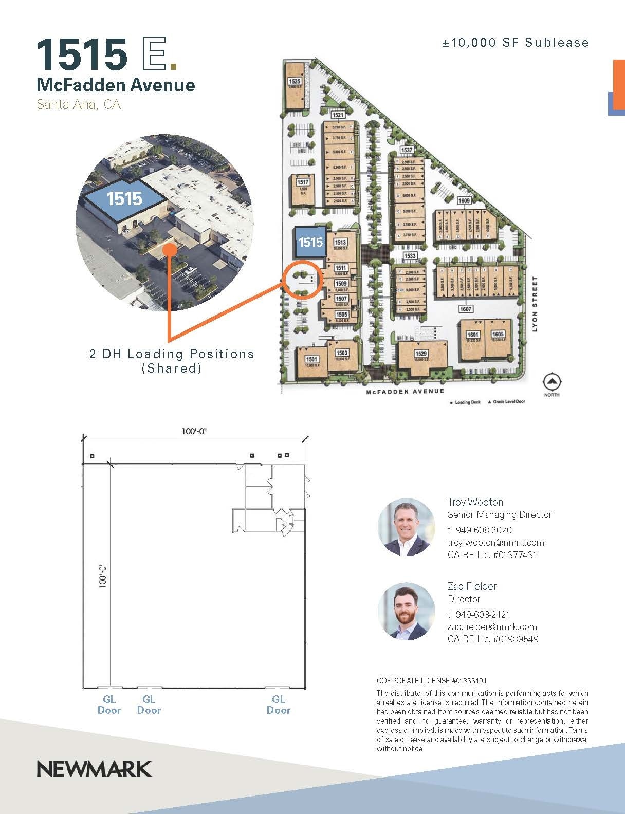 1505-1515 E McFadden Ave, Santa Ana, CA à louer Plan d’étage– Image 1 sur 1
