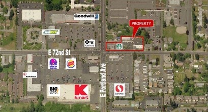 1625 72nd St E, Tacoma, WA - Vue aérienne vue de carte