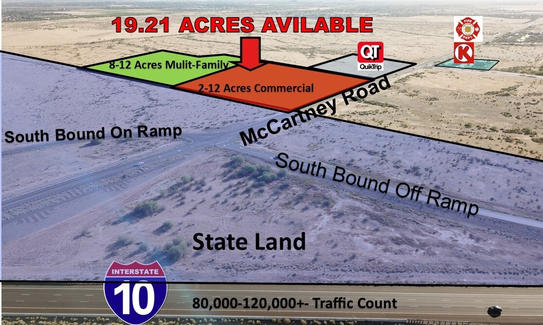 SWC McCartney Rd & I-10, Casa Grande, AZ à vendre Aérien– Image 1 sur 8