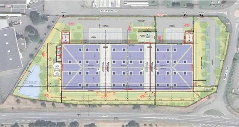 1 Rue Du Bénélux, Lespinasse à louer - Plan de site – Image 2 sur 2