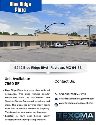 Plus de détails pour 5210-5252 Blue Ridge Blvd, Raytown, MO - Local commercial à louer