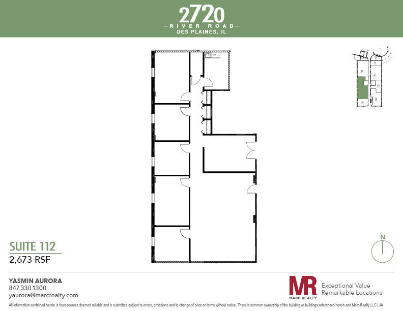 2720 S River Rd, Des Plaines, IL à louer Plan d’étage– Image 1 sur 8