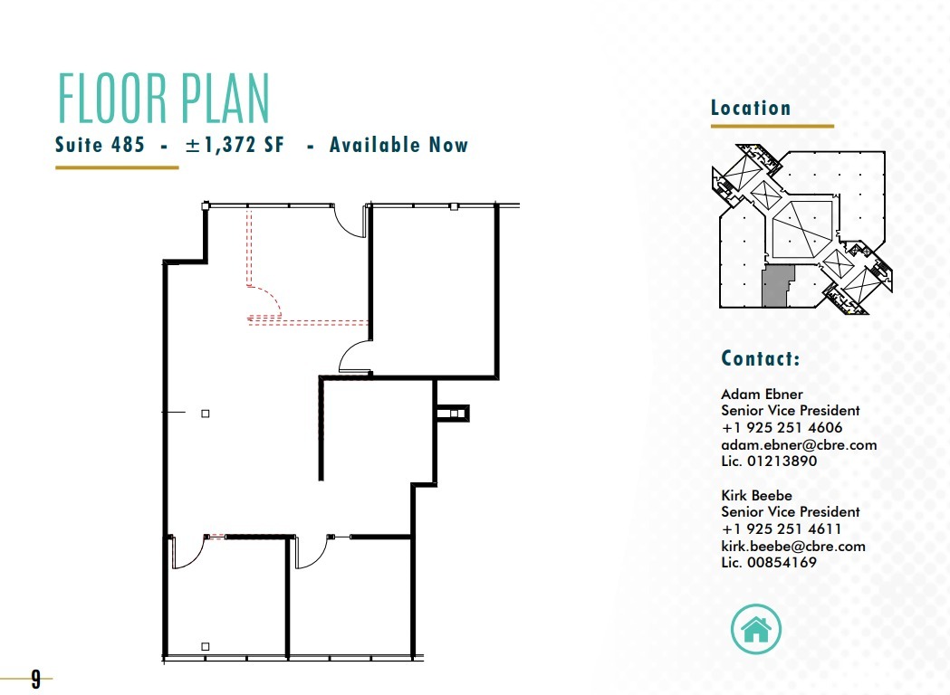 2333 San Ramon Valley Blvd, San Ramon, CA à louer Plan d’étage– Image 1 sur 1