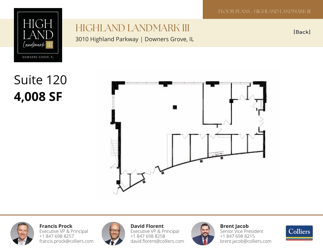 3010 Highland Pky, Downers Grove, IL à louer Plan d’étage– Image 1 sur 1